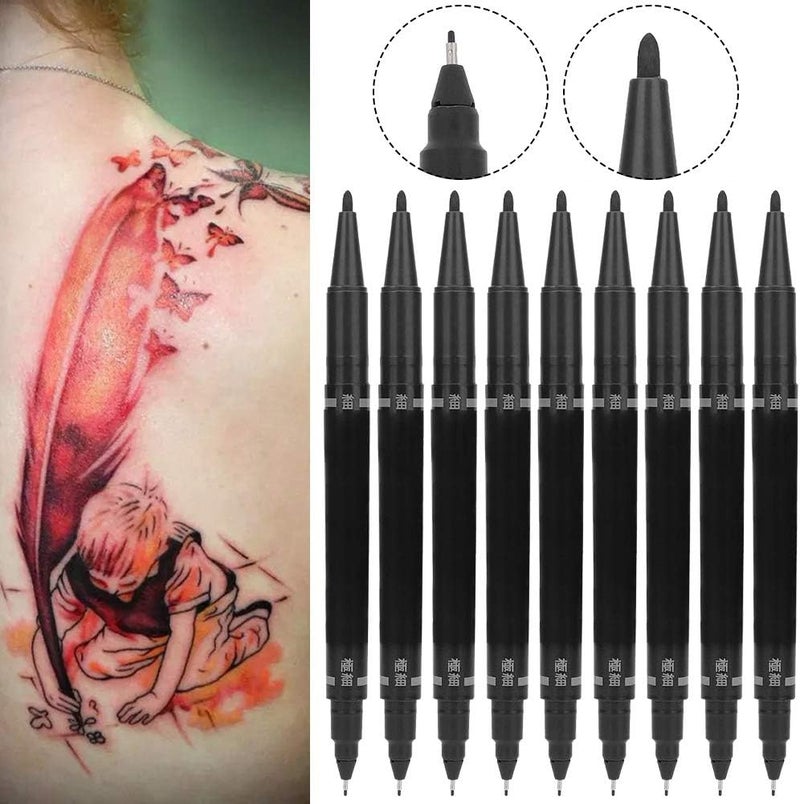 woobles Tattoo Marker, A Box Of Ten Double-Headed Cutting Pens For Tattoo Marks (#1) - Image 5